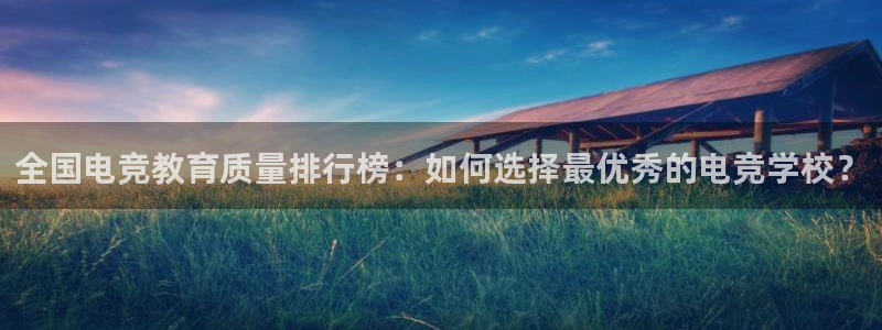 乐鱼电竞官网：全国电竞教育质量排行榜：如何选择最优秀的电竞学校？